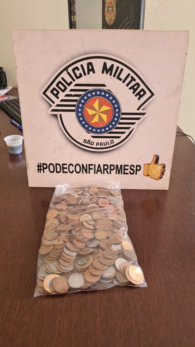 Moedas apreendidas  